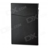 Handy Multifunction Aluminum Alloy Storage Box / Cigarette Case / Card Gaine - Black