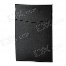 Handy Multifunction Aluminum Alloy Storage Box / Cigarette Case / Card Gaine - Black