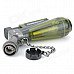 1300 Centigrade Windproof Blue Butane Jet Torch Lighter w / Keychain - Transparent Green