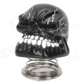 YB13032101 DIY Car Decoration Spring Skull - White + Black
