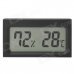 Mini 2.0" LCD Car / Indoor Thermometer / Hygrometer - Black (-10'C~50'C / 20%~95% RH / 1 x LR44) Mini 2.0" LCD Car / Indoor Thermometer / Hygrometer - Black (-10'C~50'C / 20%~95% RH / 1 x LR44)