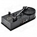 EC008B Mini USB Turntable Turnplate Vinyl LP to MP3 Converter - Black + Silver EC008B Mini USB Turntable Turnplate Vinyl LP to MP3 Converter - Black + Silver