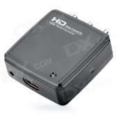 HD2R01 HDMI to AV Audio Video Converter - Black + White