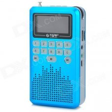 See Me Here LV290 Portable 1.8" LCD Digital Speaker w/ FM Radio / TF Slot / Mini USB - Blue + Silver See Me Here LV290 Portable 1.8" LCD Digital Speaker w/ FM Radio / TF Slot / Mini USB - Blue + Silver