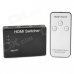 3-Input 1-Output HDMI Switcher w/ Remote Controller - Black 3-Input 1-Output HDMI Switcher w/ Remote Controller - Black