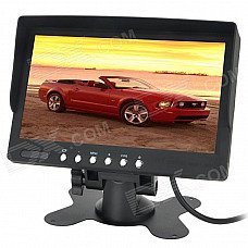 7.0" LCD 16:9 NTSC / PAL Car Monitor w/ Sun Visor - Black (9~35V)
