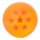 Q76-7 7.6cm Seven Star Pattern Dragon Ball Resin Ball - Orange