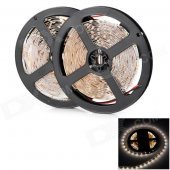 JR 60W 3000lm 600-3528 SMD LED Warm White Light Flexible Strip Lamp (12V / 10m)