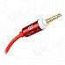 JD 014 3.5mm Male to Male Spring Aux Audio Connection Cable - Red JD 014 3.5mm Male to Male Spring Aux Audio Connection Cable - Red
