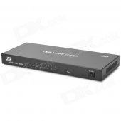 DM-18 3D HDMI 8-Port Video Audio Splitter - Black (1-In / 8-Out)
