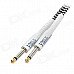 6.35mm Male to Male Instrument Audio Connection Cable for Guitar / Bass - Black + White (10M) 6.35mm Male to Male Instrument Audio Connection Cable for Guitar / Bass - Black + White (10M)