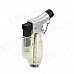 FS026 1300 Centigrade Windproof Blue Flame Butane Jet Torch Lighter - Translucent White + Silver FS026 1300 Centigrade Windproof Blue Flame Butane Jet Torch Lighter - Translucent White + Silver