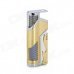 FS260 Windproof 1300'C Blue Flame Butane Jet Torch Lighter w/ Bottle Opener - Silver + Golden