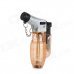 FS026 1300 Centigrade Windproof Blue Flame Butane Jet Torch Lighter - Translucent Orange + Silver FS026 1300 Centigrade Windproof Blue Flame Butane Jet Torch Lighter - Translucent Orange + Silver