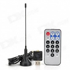 Mini DVB-T Digital TV USB Dongle Stick w/ FM / DAB / DAB+ / Remote Control (RTL2832U+R820T) Mini DVB-T Digital TV USB Dongle Stick w/ FM / DAB / DAB+ / Remote Control (RTL2832U+R820T)
