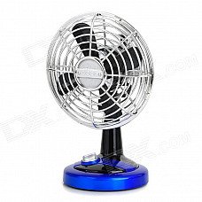 Head-Shaking USB Powered 2-Mode 4-Blade Mini Fan - Silver + Black + Blue (4 x AA) Head-Shaking USB Powered 2-Mode 4-Blade Mini Fan - Silver + Black + Blue (4 x AA)