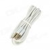 4-Conductor 3.5mm Male to Male Audio Connection Cable - White (300cm) 4-Conductor 3.5mm Male to Male Audio Connection Cable - White (300cm)