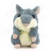 YSDX-811 Video Version Mimicry Pet Talking Hamster Plush Toy for Kids - Grey + Light Yellow + Pink