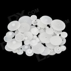 DIY Plastic Gear Wheel for Robot - White (58PCS) DIY Plastic Gear Wheel for Robot - White (58PCS)