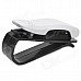 Car Vehicle Sun Visor Clip Sunglasses / Eyeglasses Holder - White + Black Car Vehicle Sun Visor Clip Sunglasses / Eyeglasses Holder - White + Black