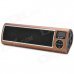 SEE ME HERE LV520-III Portable 1.5" LCD Stereo Speaker w/ FM / SD - Coffee + Black + Silver SEE ME HERE LV520-III Portable 1.5" LCD Stereo Speaker w/ FM / SD - Coffee + Black + Silver