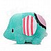 DX2302 Cute Circus Troup Elephant Plush Doll Toy - Green