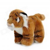 Cute Soft Plush Little Tiger Doll Toy - Brown + White + Black