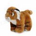 Cute Soft Plush Little Tiger Doll Toy - Brown + White + Black