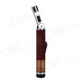 HX Simple Bar Shape Welding Gun / Windproof Butane Jet Lighter w/ Adjustable Head - Claret