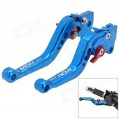 MotorcycleOil Pump Brake + Clutch Lever for Yamaha Scooter Force / Cygnus - Blue