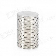 20 x 1.5mm Electrofacing Ferrite Magnet Ring - Silver (20 PCS)