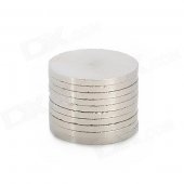 20 x 1.5mm Electrofacing Ferrite Magnet Ring - Silver (10 PCS)