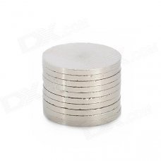 20 x 1.5mm Electrofacing Ferrite Magnet Ring - Silver (10 PCS)