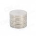 20 x 1.5mm Electrofacing Ferrite Magnet Ring - Silver (10 PCS)