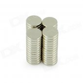 10 x 2mm NdFeB Neodymium Magnet Circular Cylinder DIY Puzzle Set - Silver (50 PCS)