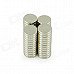 10 x 2mm NdFeB Neodymium Magnet Circular Cylinder DIY Puzzle Set - Silver (50 PCS)