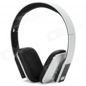LONEN LB918 Bluetooth 3.0 Headphone w/ Microphone - White + Black + Silver