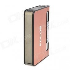 landie 002 Creative Automatic Cigarette Case w/ Butane Gas Lighter - Pink landie 002 Creative Automatic Cigarette Case w/ Butane Gas Lighter - Pink