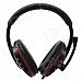 Stylish Headphones w/ Microphone for PS3 / PS3 Slim / PS3 CECH4000 - Black + Red