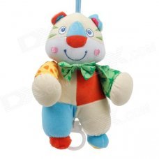 Cute Tiger Baby Crib Hanging Bell Ringing Toy - Beige + Orange + Blue Cute Tiger Baby Crib Hanging Bell Ringing Toy - Beige + Orange + Blue