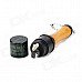 Mini Antitank Grenade Style Oil Lighter w/ Chain - Black + Golden Mini Antitank Grenade Style Oil Lighter w/ Chain - Black + Golden