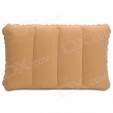 Inflatable Flocking Fabric Protective Waist Cushion - Brown Inflatable Flocking Fabric Protective Waist Cushion - Brown