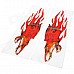 DIY Flame-Like Wolf Head Pattern Car / Motorcycle Decoration Stickers - Red (2 PCS) DIY Flame-Like Wolf Head Pattern Car / Motorcycle Decoration Stickers - Red (2 PCS)