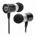 RE A6-A Bullet Style In-Ear Stereo Earphone - Silver + Black RE A6-A Bullet Style In-Ear Stereo Earphone - Silver + Black