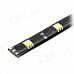 3W 240lm 6000K 12-5050 SMD LED White Light Car Decorative Lamp Strip - Black (30cm) 3W 240lm 6000K 12-5050 SMD LED White Light Car Decorative Lamp Strip - Black (30cm)
