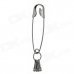 Zinc Alloy Safety Pin Keychain w 4-Hook