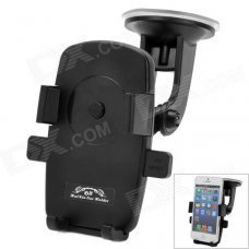 Universal Suction Cup Car GPS / Mobile Phone Plastic Holder - Black Universal Suction Cup Car GPS / Mobile Phone Plastic Holder - Black