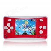 2.5" Handheld Game Console w/ Speaker / Built-in Games - Red + White (256M / 3 x AAA)