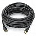 Gold-Plated HDMI 1.4 Male to Male High Definition Video Audio Cable - Black (14.5m) Gold-Plated HDMI 1.4 Male to Male High Definition Video Audio Cable - Black (14.5m)
