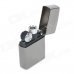 Windproof USB Rechargeable Stainless Steel Shell Lighter - Silver Grey Windproof USB Rechargeable Stainless Steel Shell Lighter - Silver Grey